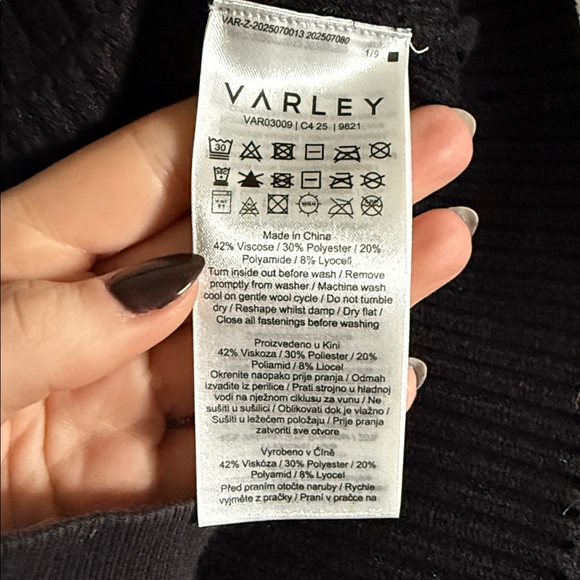 NWT VARLEY SIGRID FAIRISLE HALF-ZIP SWEATER